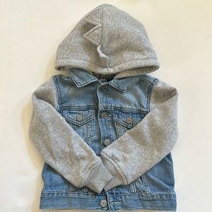 Gap Toddler Dinosaur Icon Denim Jacket - size 3T - VGUC